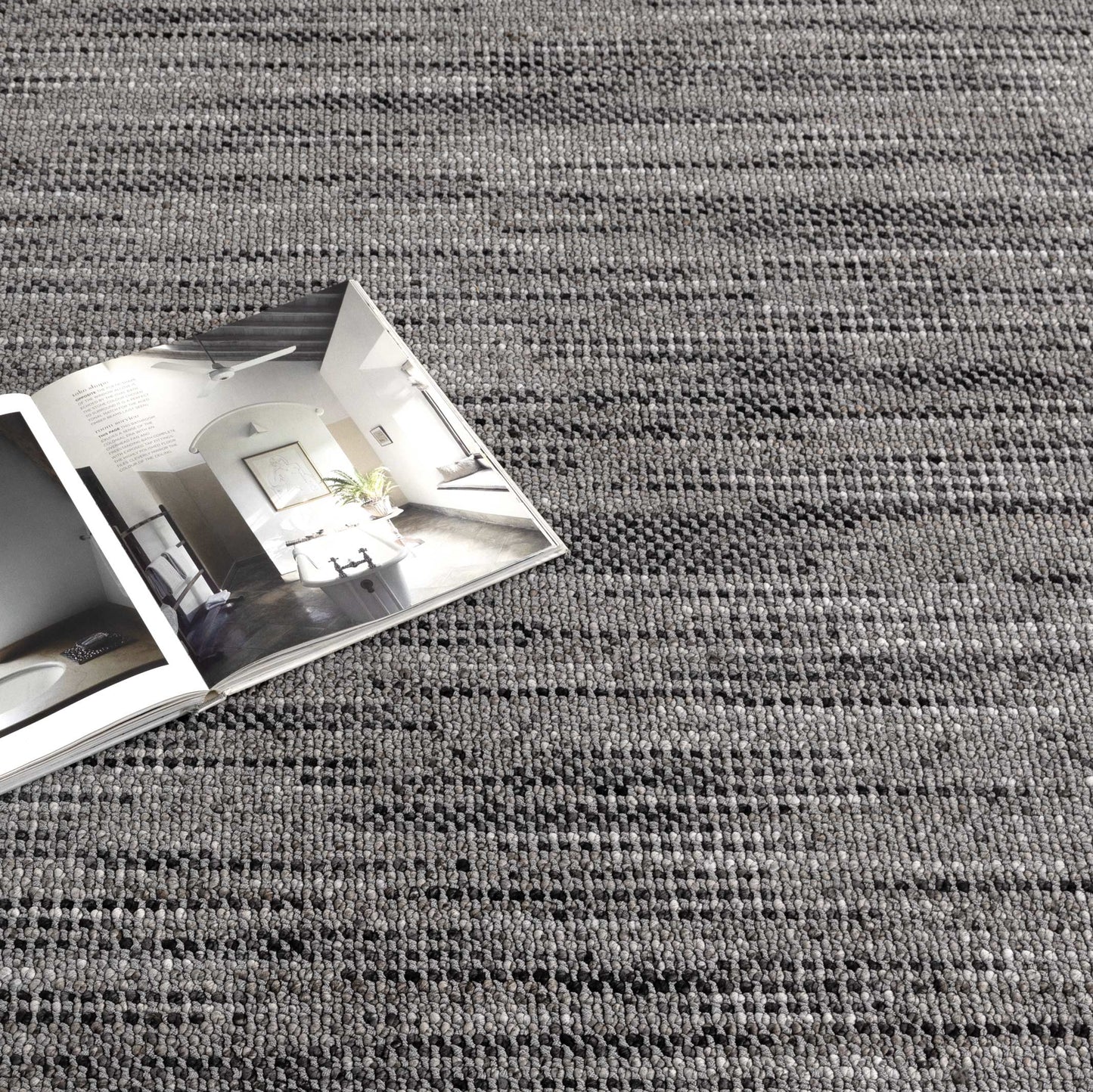 Berno Charcoal Loop Rug - B005