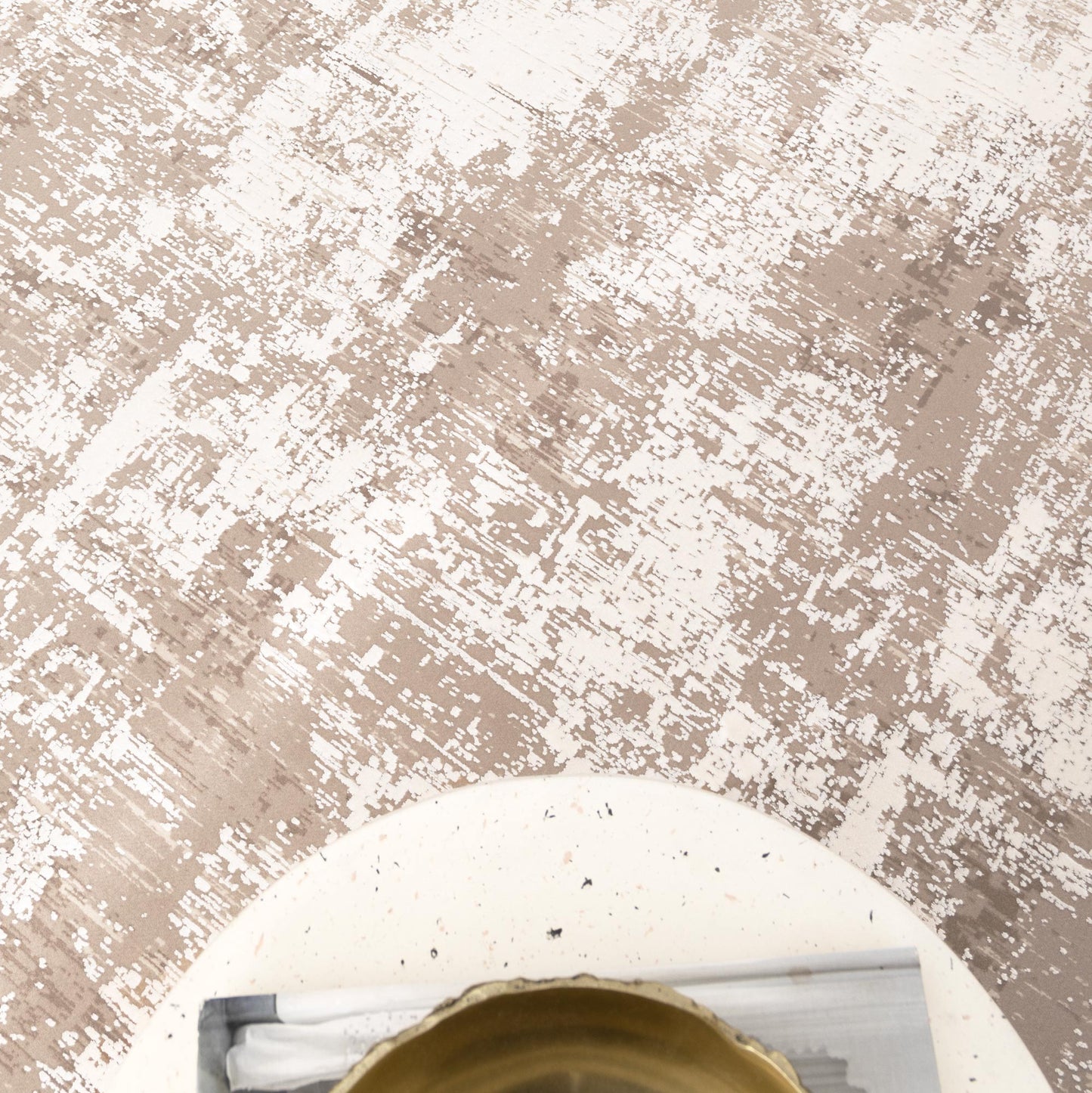 Chateau Distressed Beige and White Rug - CH07