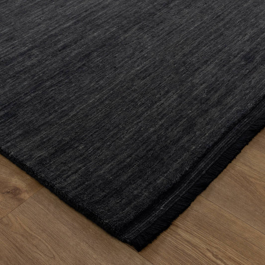 Charleston Hand-Knotted Wool Rug Charcoal