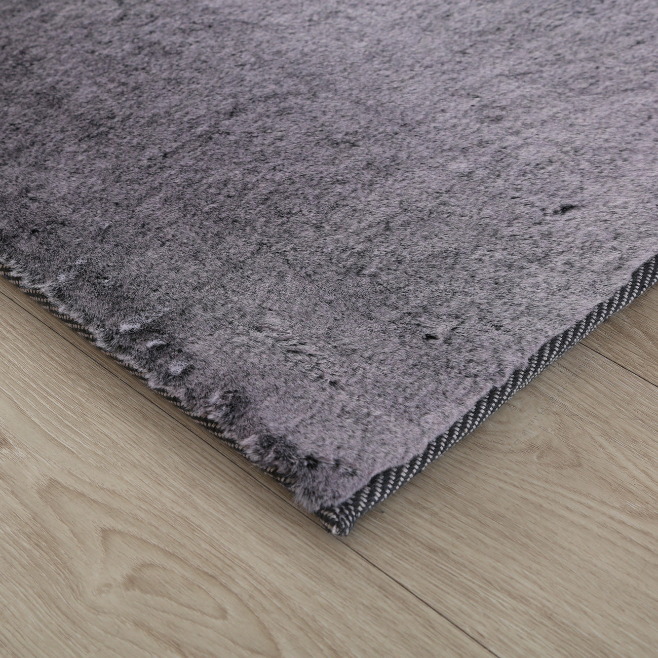 Faux Fur Grey Rug