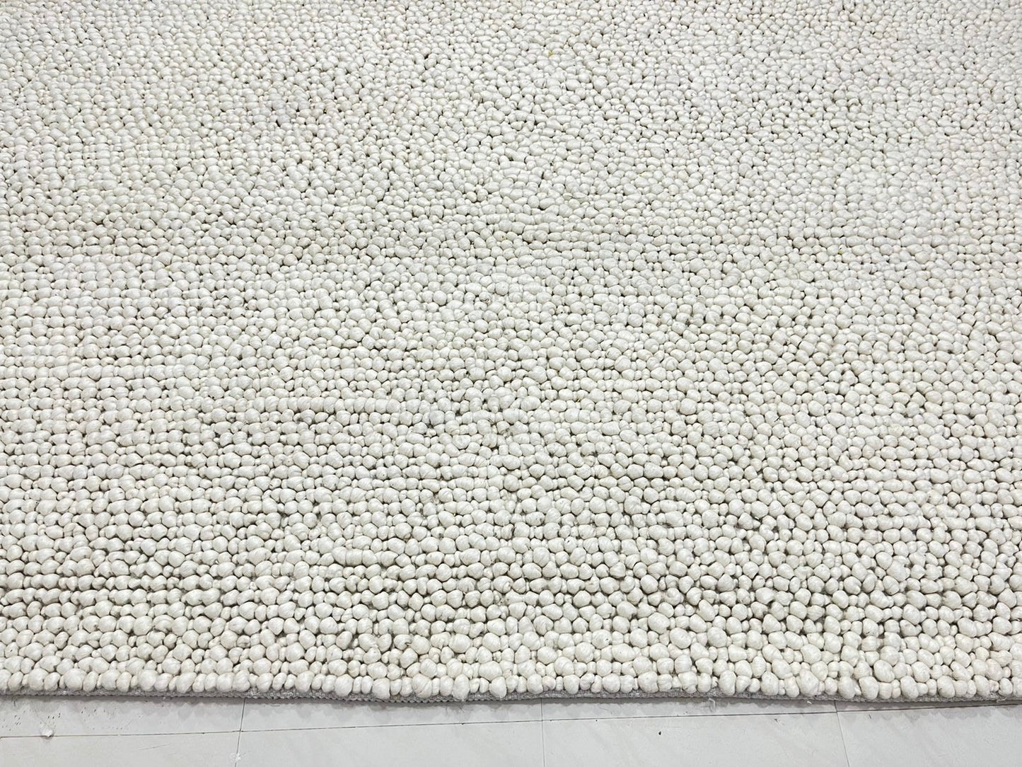 Fish Eye Ivory Pure Wool Rug