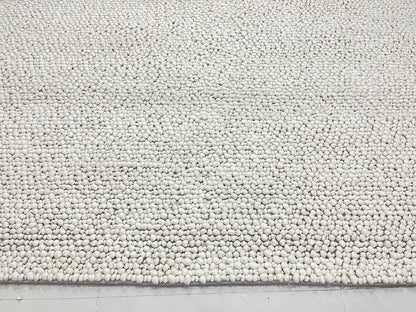 Fish Eye Ivory Pure Wool Rug