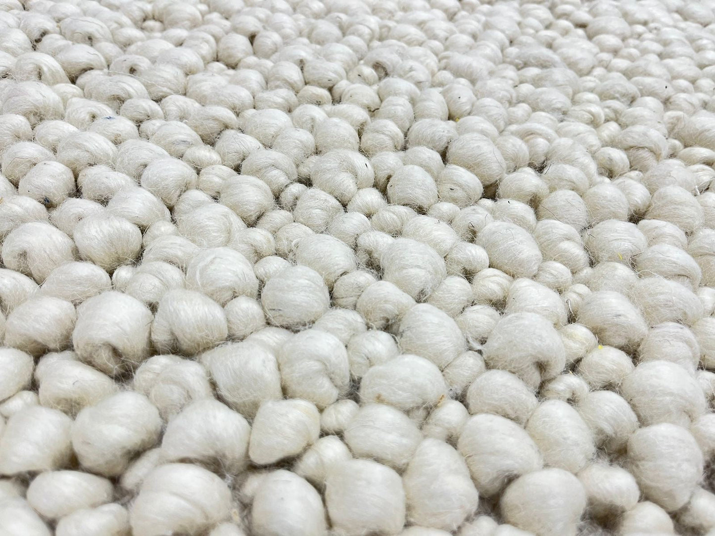 Fish Eye Ivory Pure Wool Rug