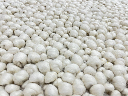 Fish Eye Ivory Pure Wool Rug