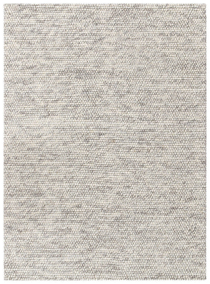 PEBBLES SILVER MIST HAND WOVEN WOOL FLOOR RUG