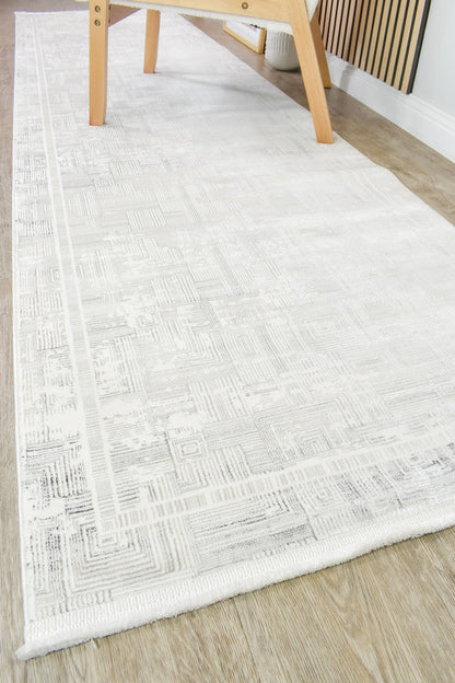 Eden 30279A Dark Grey Cream Runner