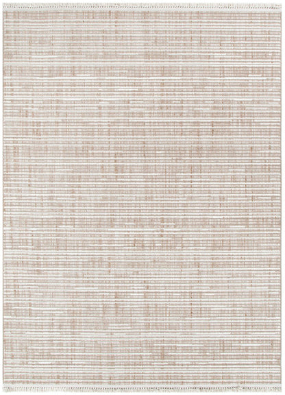 Berno Beige Ivory Loop Lines Rug - B007