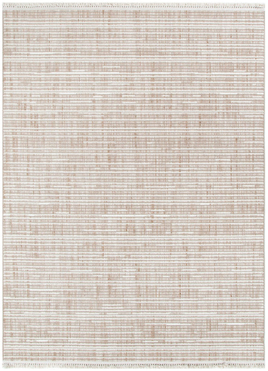 Berno Beige Ivory Loop Lines Rug - B007