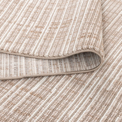 Berno Beige Ivory Loop Lines Rug - B007
