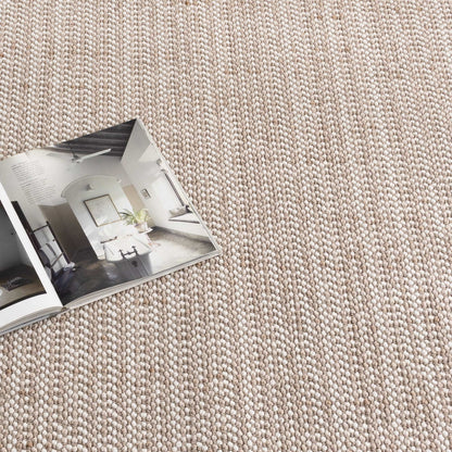 Berno Ivory Beige Loop Rug - B008