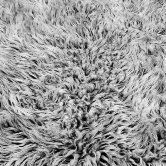 Pure New Zealand Wool 2000 GSM BLACK AND WHITE Flokati