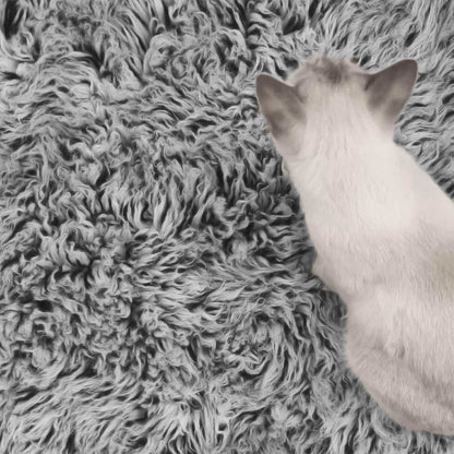 Pure New Zealand Wool 2000 GSM BLACK AND WHITE Flokati