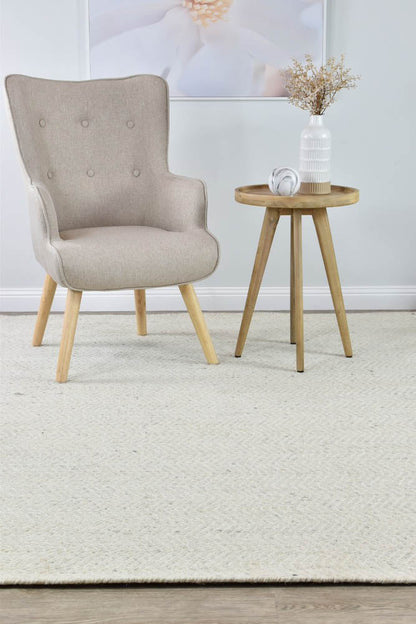 kalvin Wool Silver Ivory Rug