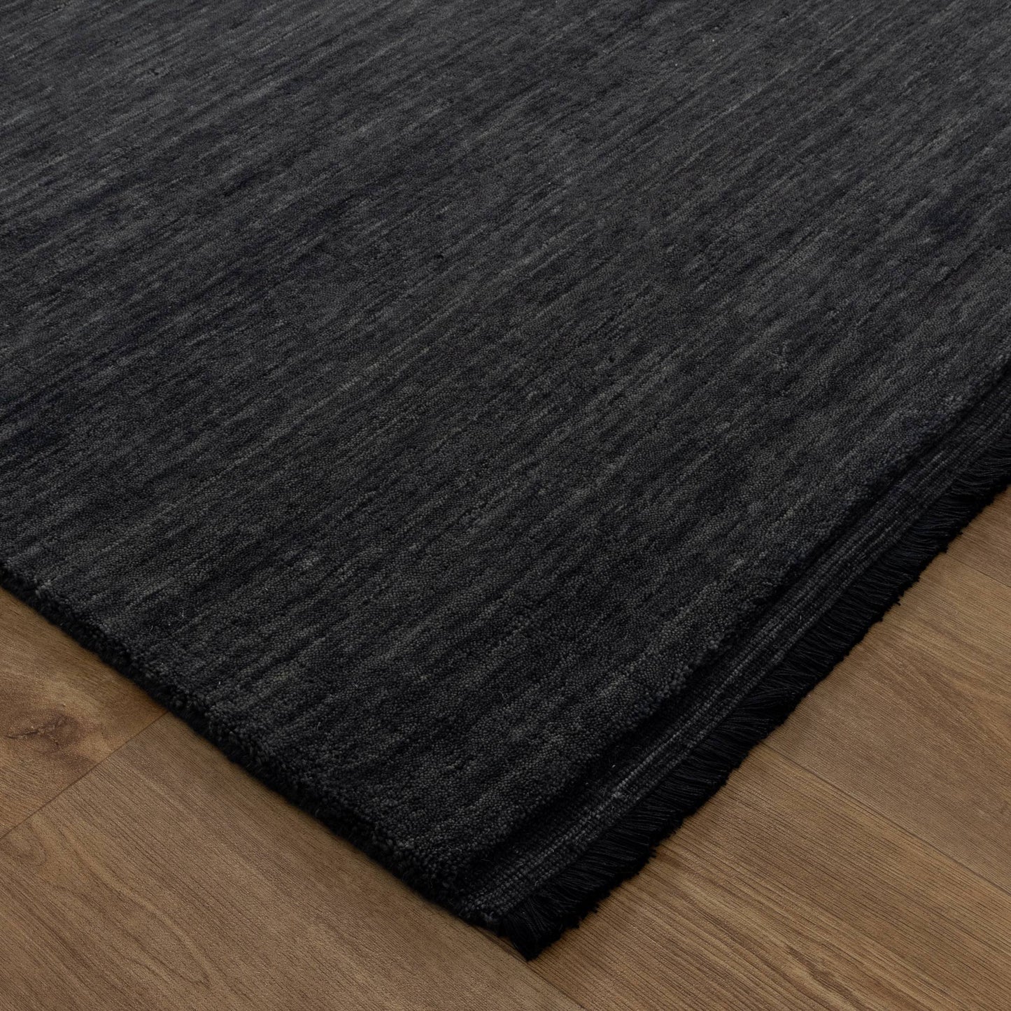 Charleston Hand-Knotted Wool Rug Charcoal