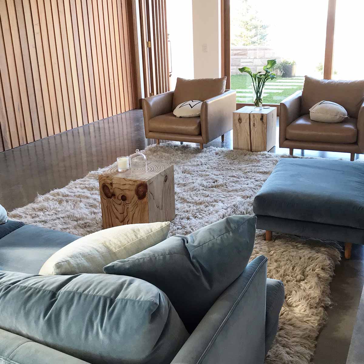 Pure New Zealand Wool 2000 GSM Cinnamon Flokati