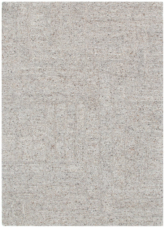 Seren Greige Modern Wool Rug