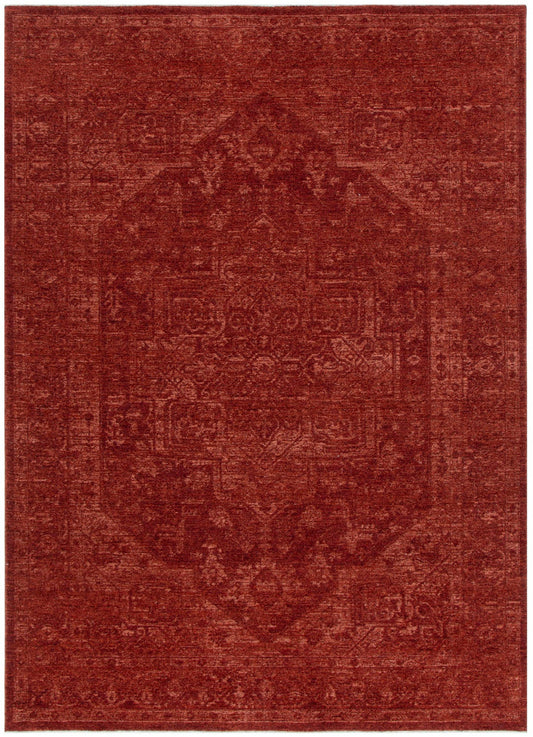 Heritage Distressed Medallion Rust Rug - H101