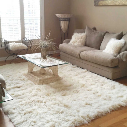 FLOKATI Pure New Zealand Wool 2000 GSM IVORY