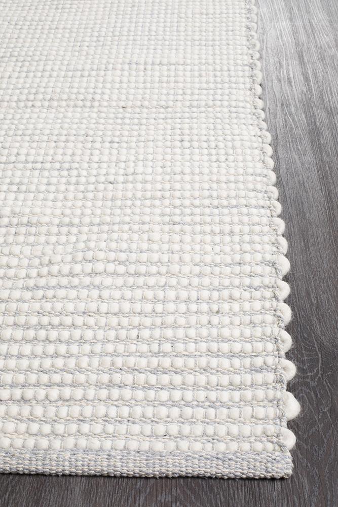 Loft White Grey Rug