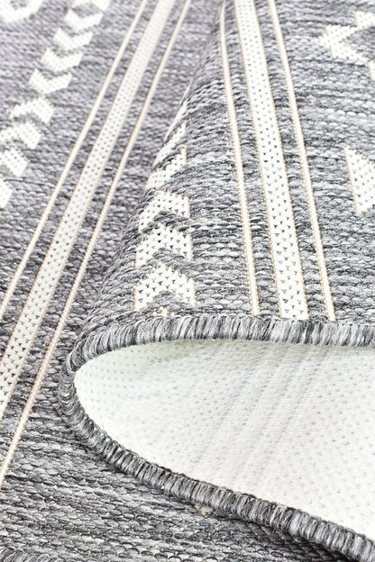 Alaska Grey Cream Rug 3333-GU6E