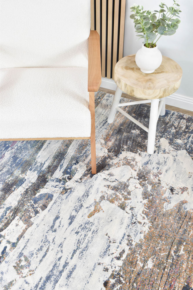 Garcia River Rock floor rug