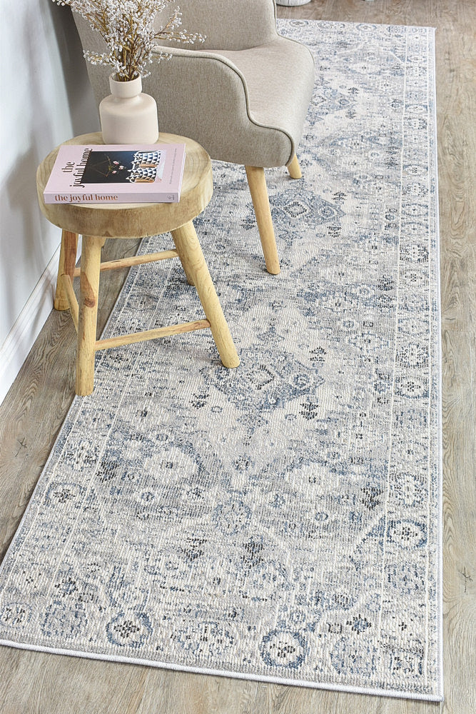 Medina Blue L.Grey Rug 0320C