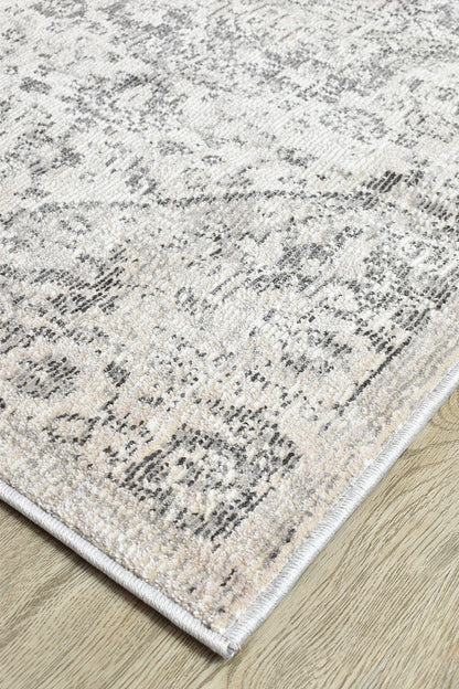 Medina Grey Runner Rug 0321B