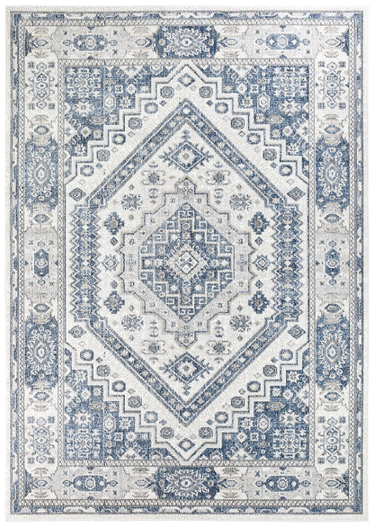Medina Cream Blue Rug A161A