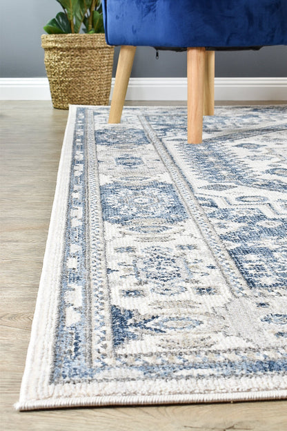 Medina Cream Blue Rug A161A