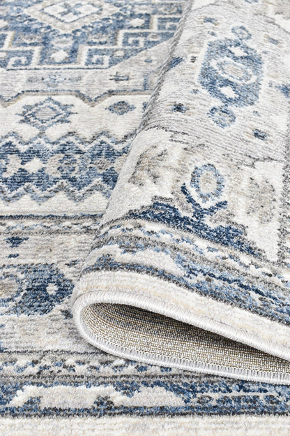 Medina Cream Blue Rug A161A
