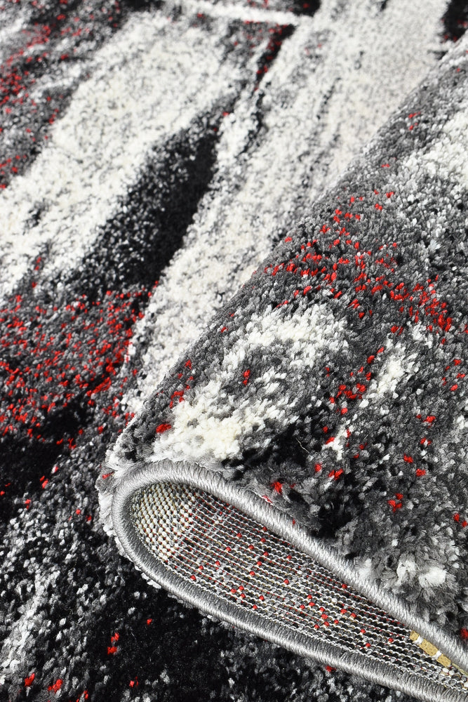 Dahlia 347 Light Grey Red Runner