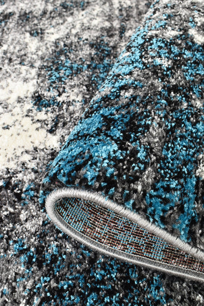 Dahlia 651 White Turquoise Runner