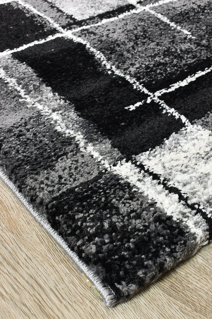 Dahlia 297 Dark Grey Black Rug