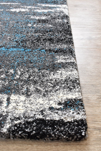 Dahlia 347 Light Grey Turquoise Rug
