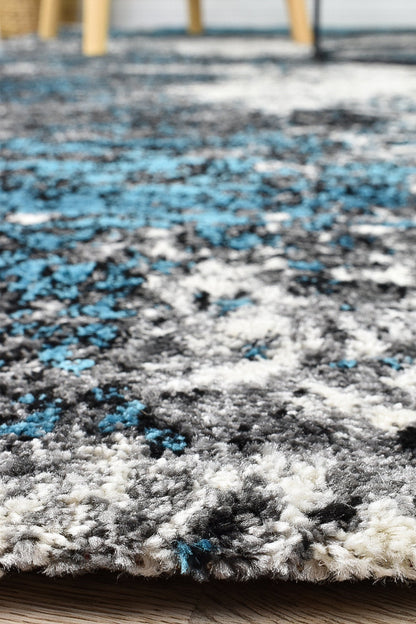 Dahlia 651 White Turquoise Rug