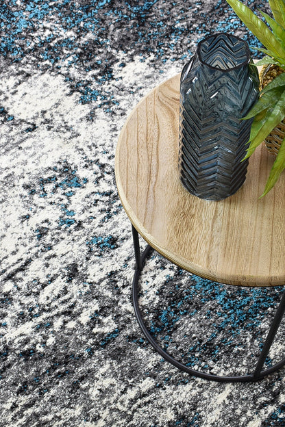 Dahlia 651 White Turquoise Rug