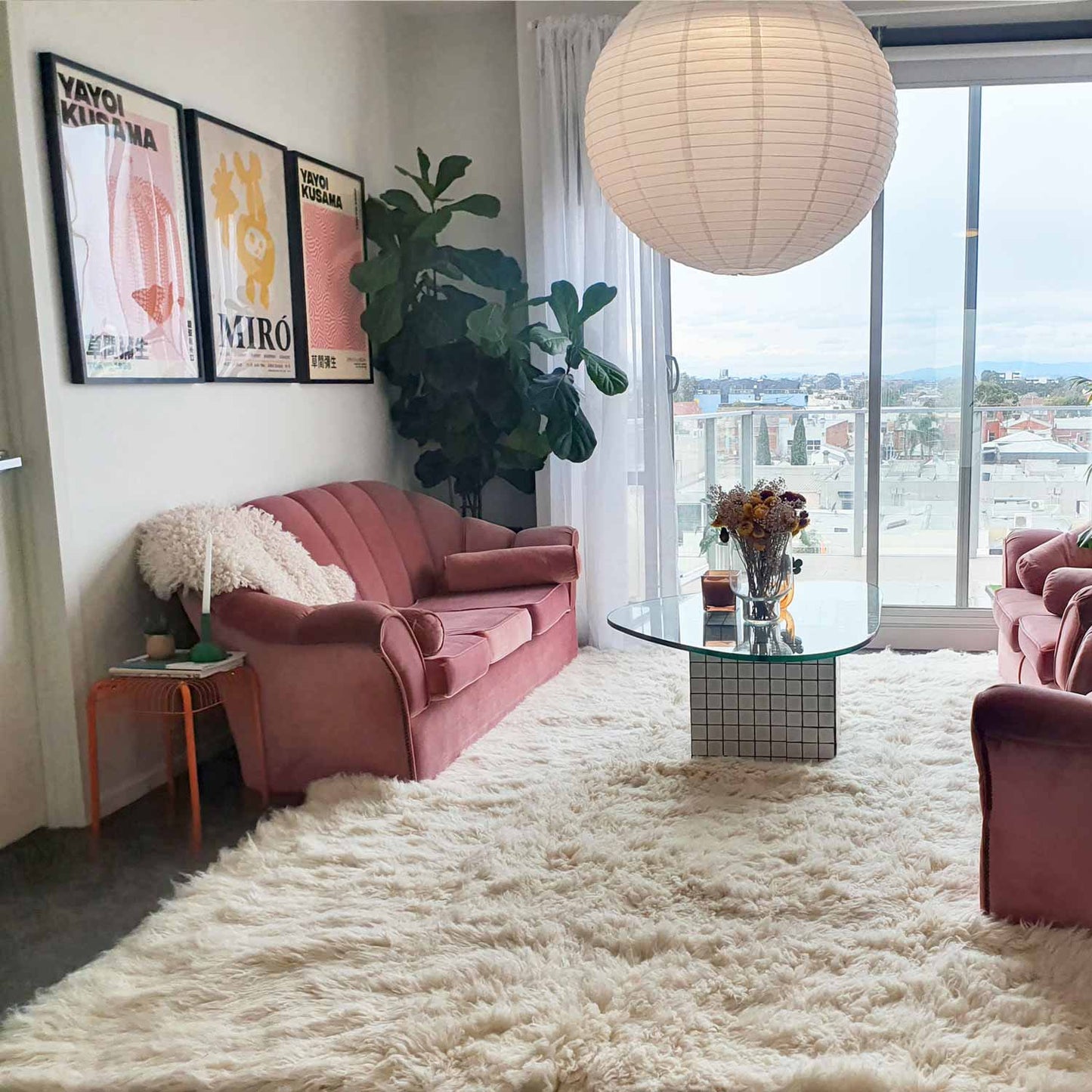 Pure New Zealand Wool 2000 GSM NATURAL Flokati