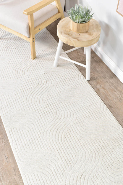 Ontario Ivory Velvet Runner