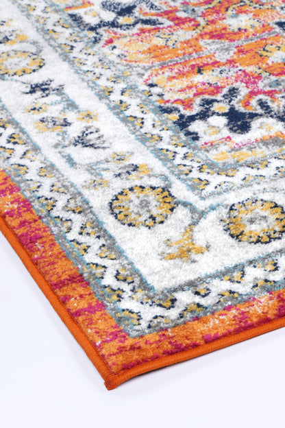 Provence Pagnol Rust Multi Traditional Rug - PROV20