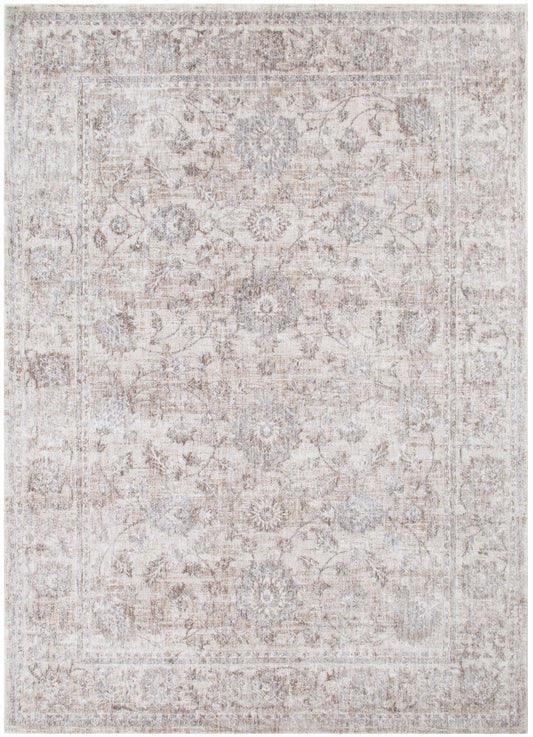 Solenne Beige & Blue Transitional Rug - S300