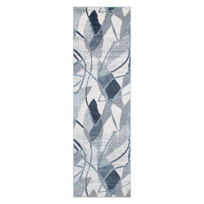 Santana Rhythm Grey Blue Rug - SANTA07