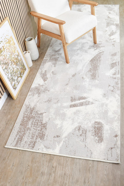 Eternal 25470A Beige Grey Custom Size Runner