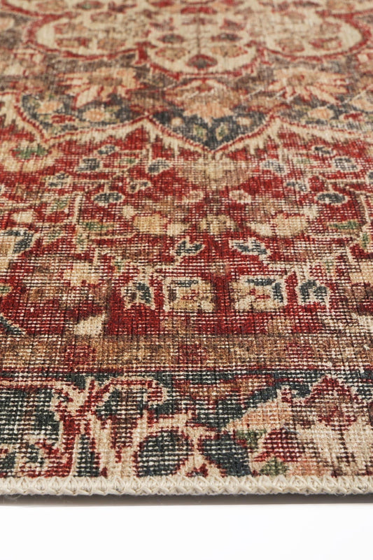 Treasure Matisse Red Washable Rug - VITAL 2869-00