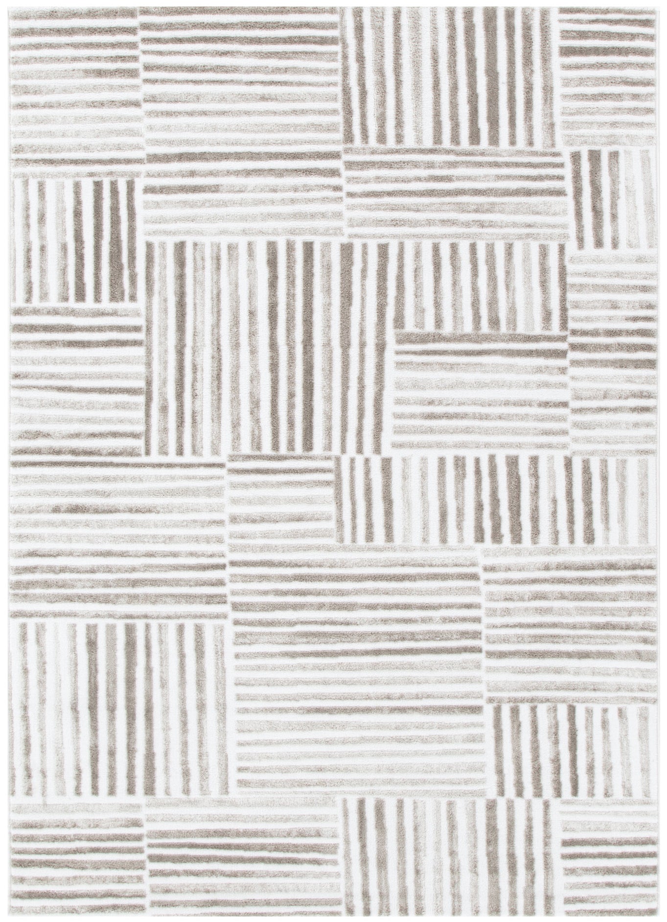 Wellington Geometric Lines Beige Rug - W003