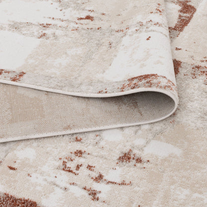 Wellington Abstract Wash Rust Rug - W010