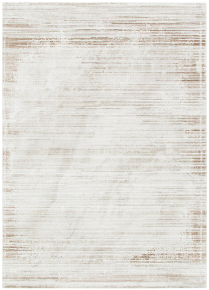 Wellington Distressed Lines Brown Rug - W011