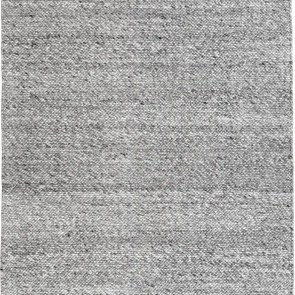 Essence Minimal Wool Weave Grey Rug