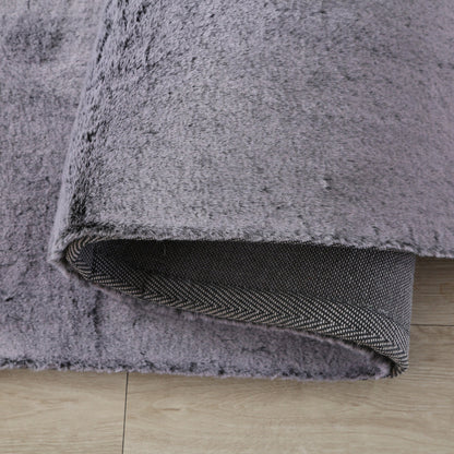 Faux Fur Grey Rug